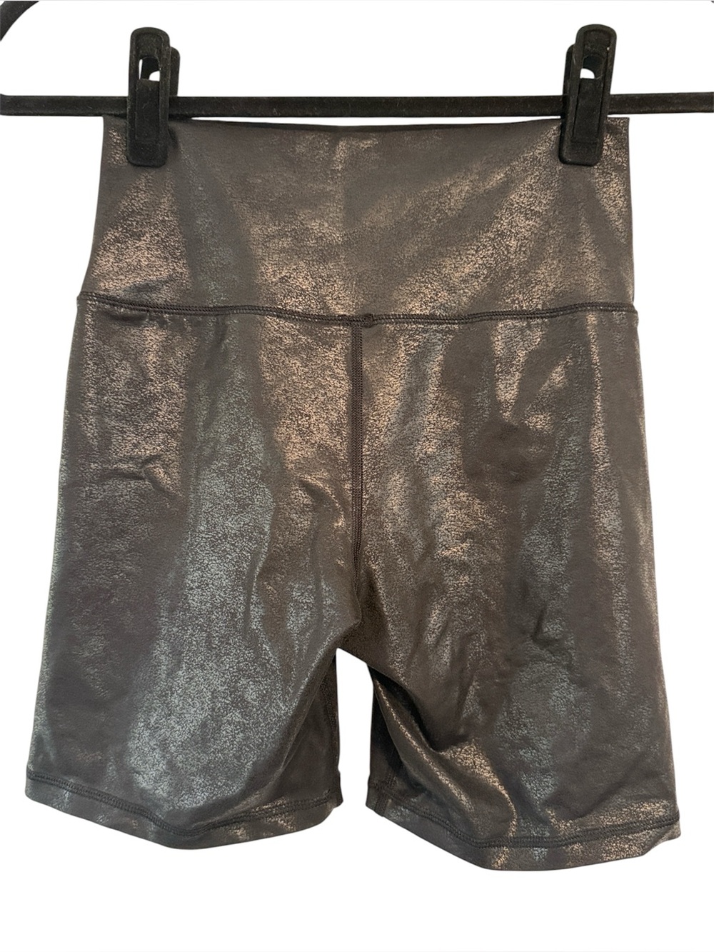 Offline by Aerie Black Patterned Bike Shorts - Picture 3 of 4